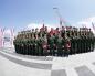 Юнармейцы на церемонии приведения к военной присяге новобранцев спортивных рот цска